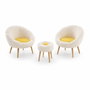 Atelier Del Sofa Lida Wellsoft - Blanco y Amarillo